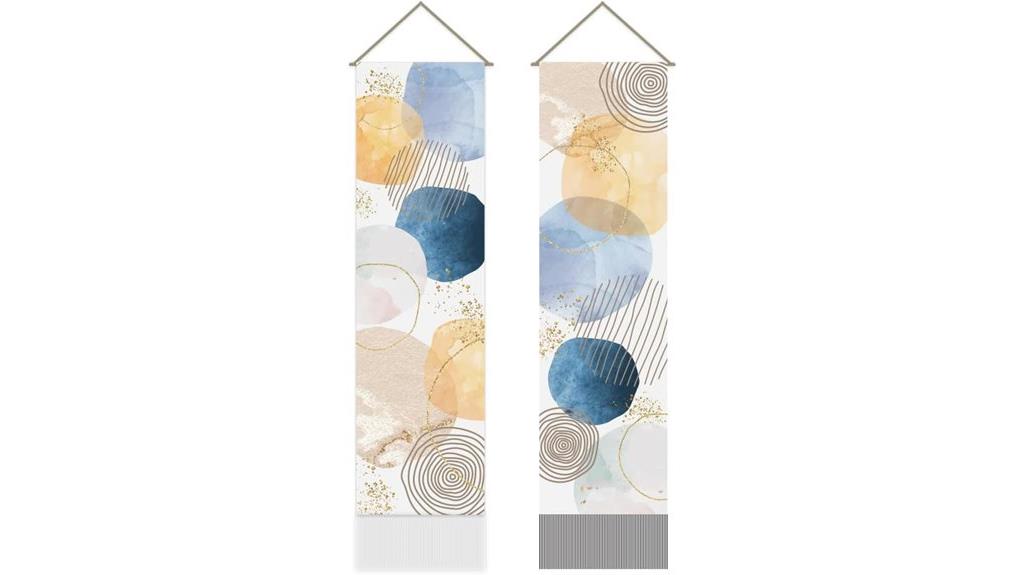minimalist line tapestry set