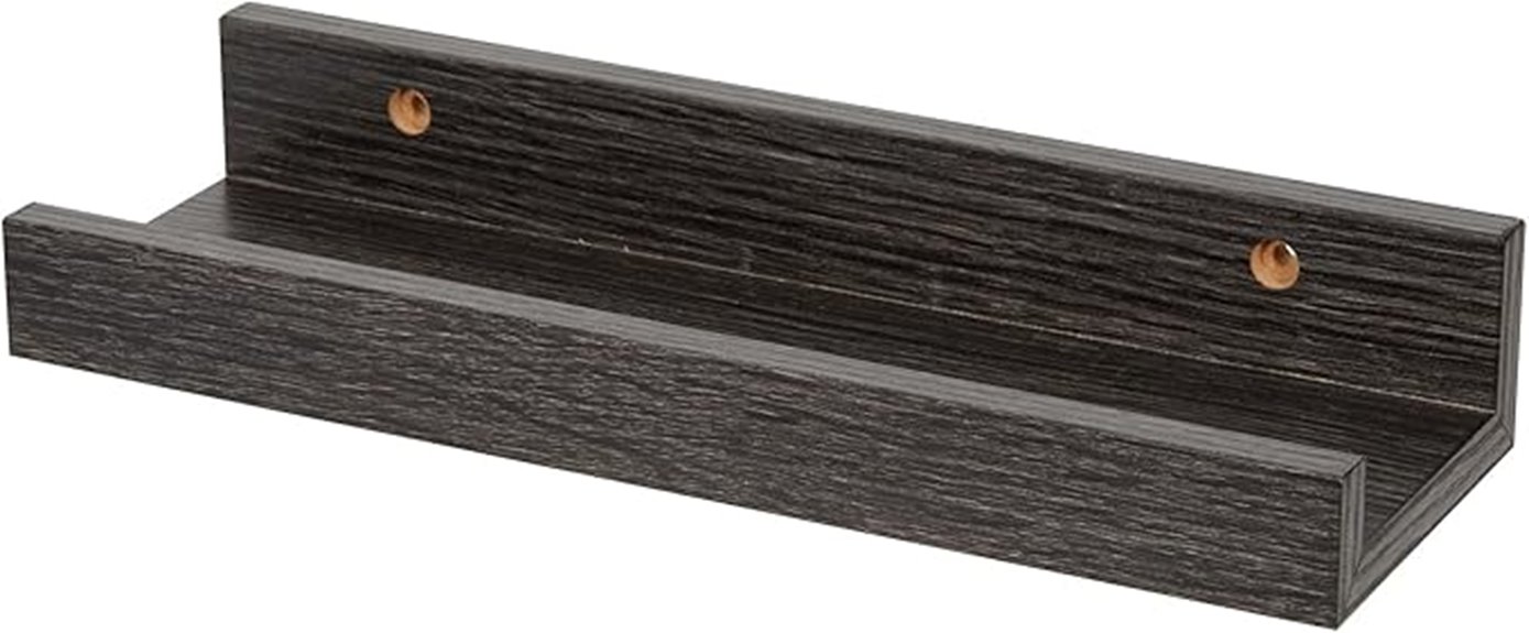 minimalist onyx floating shelf