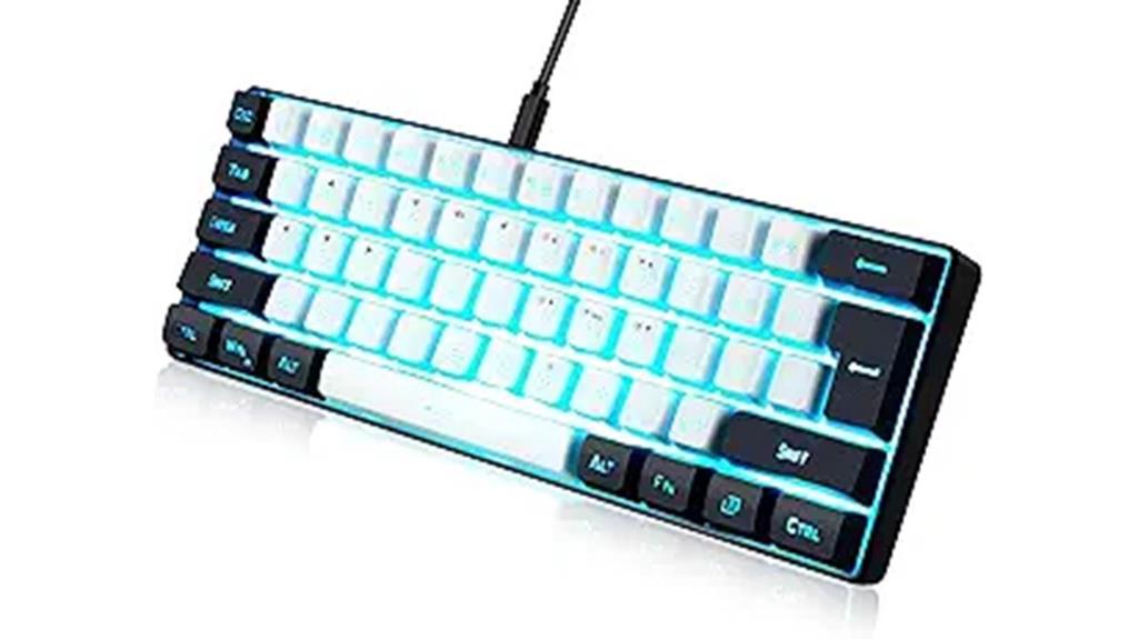 minimalist portable wired keyboard