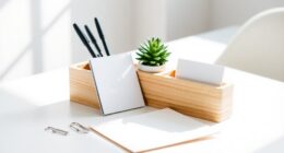 minimalist stationery for organization