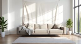 minimalist tapestry home decor