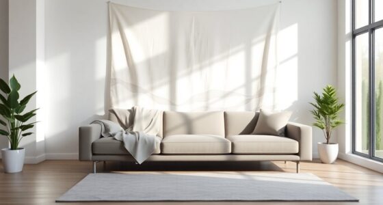 minimalist tapestry home decor