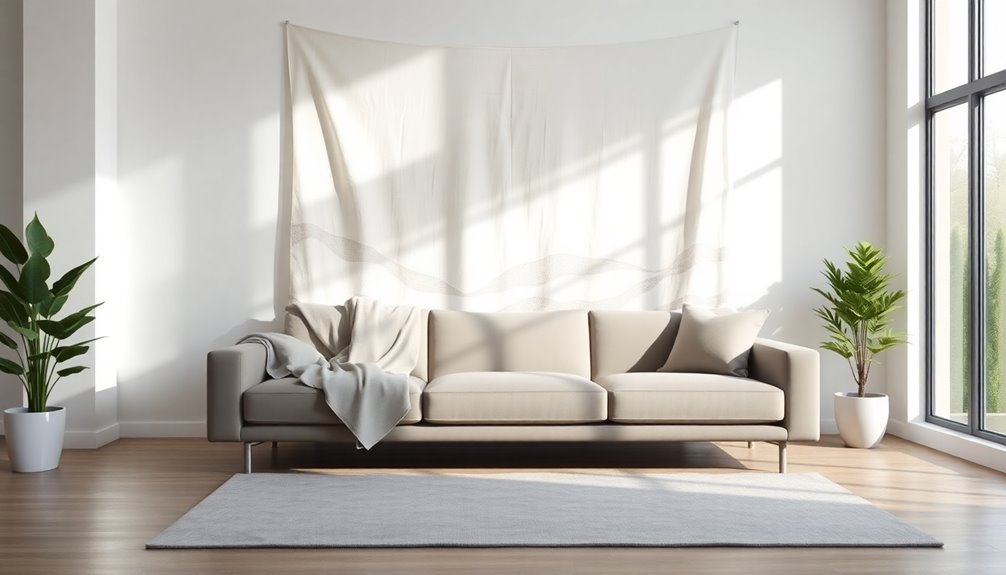 minimalist tapestry home decor