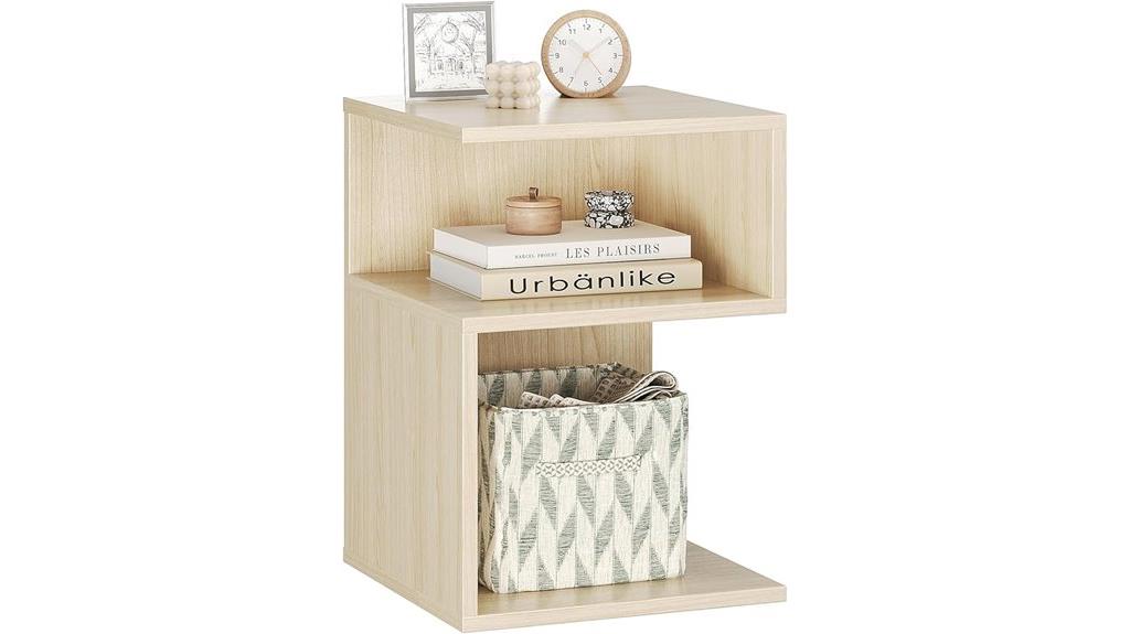 minimalist three tier end table