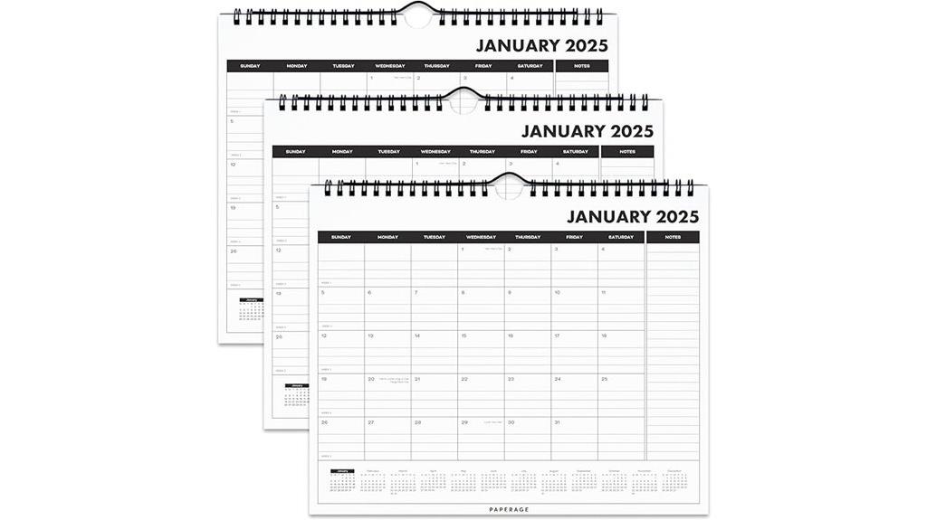 minimalist wall desk calendar