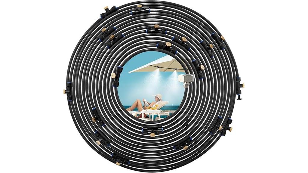 misting cooling system setup