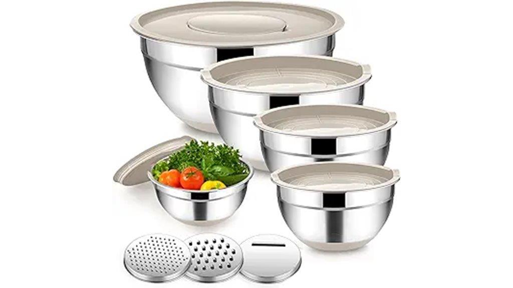 mixing bowls with lids