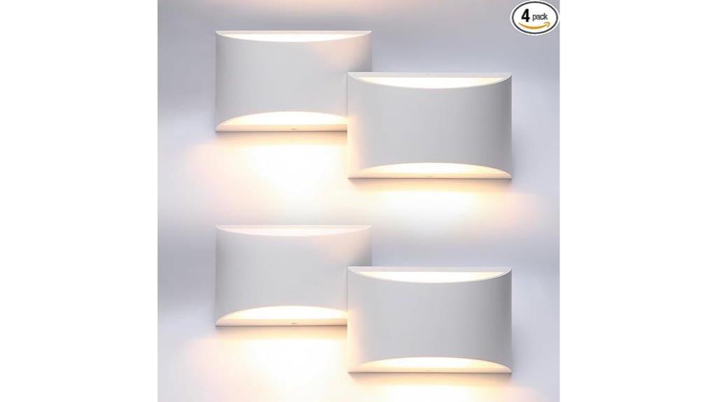 modern aluminum led sconces