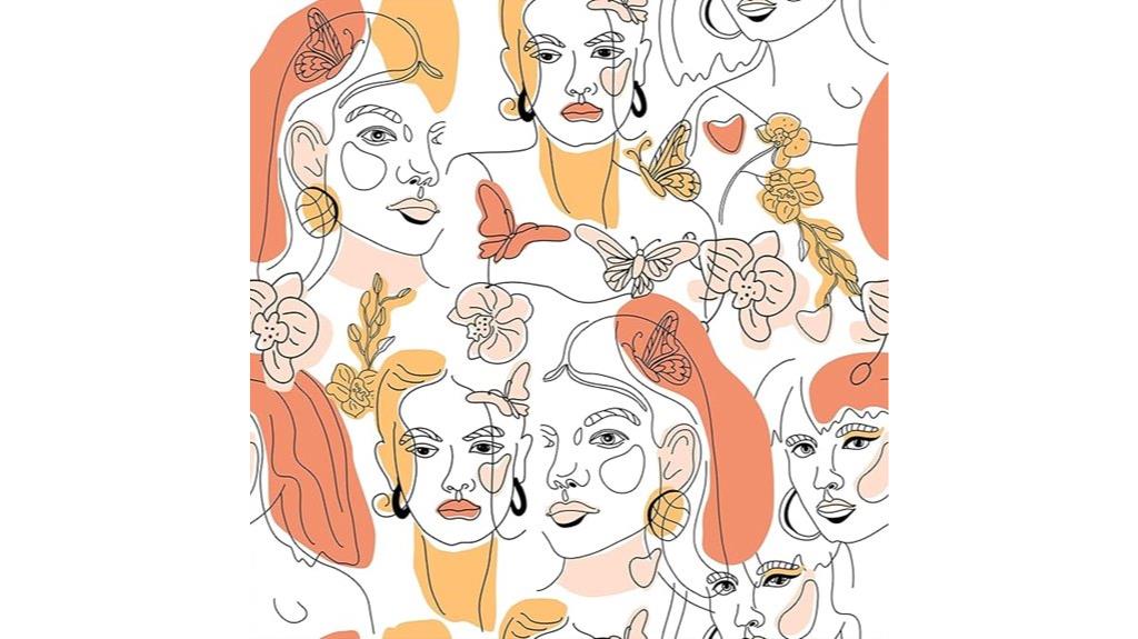 modern girls wallpaper design