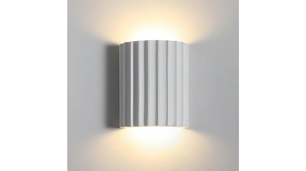 modern half cylinder wall light