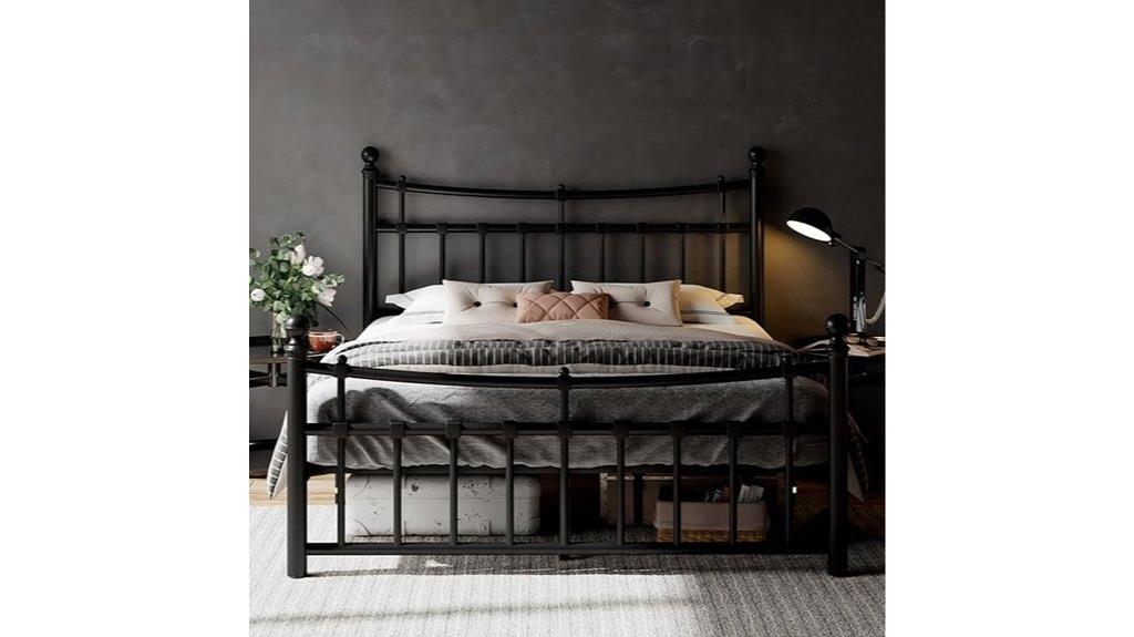 modern iron bed frame