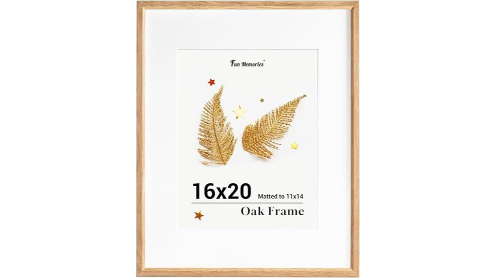 modern oak picture frame