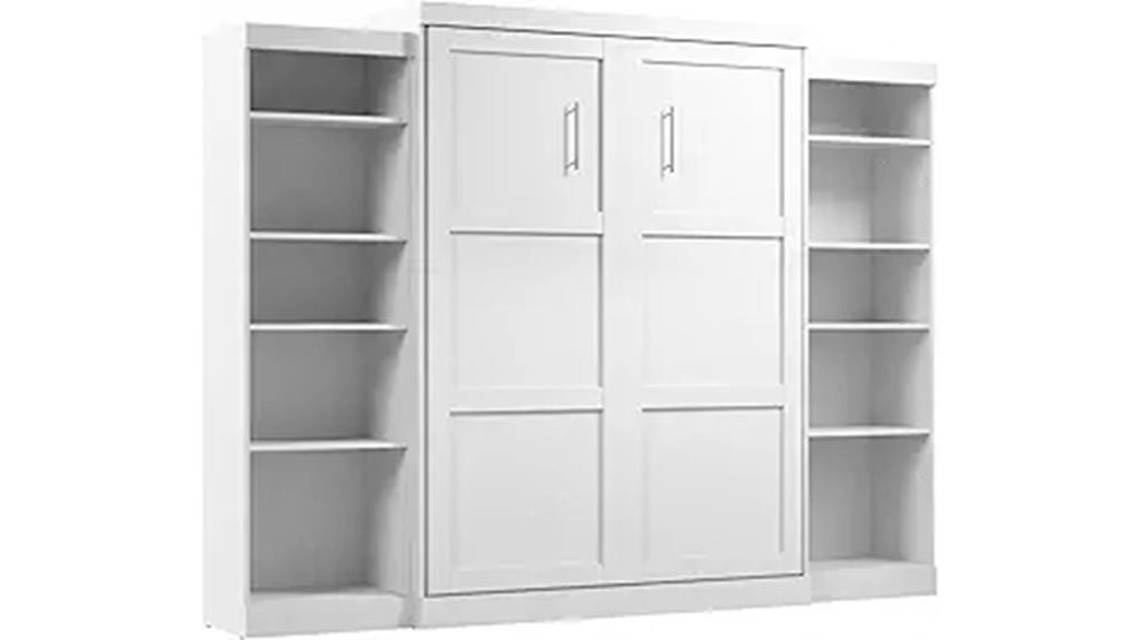 murphy bed with shelves