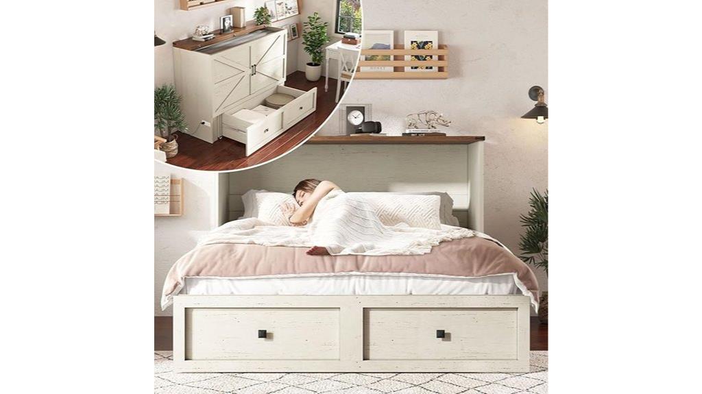 murphy bed with storage