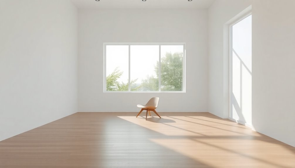 natural light enhances minimalism
