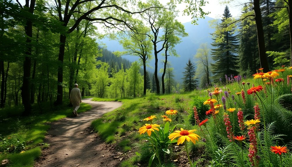 nature immersion through hiking
