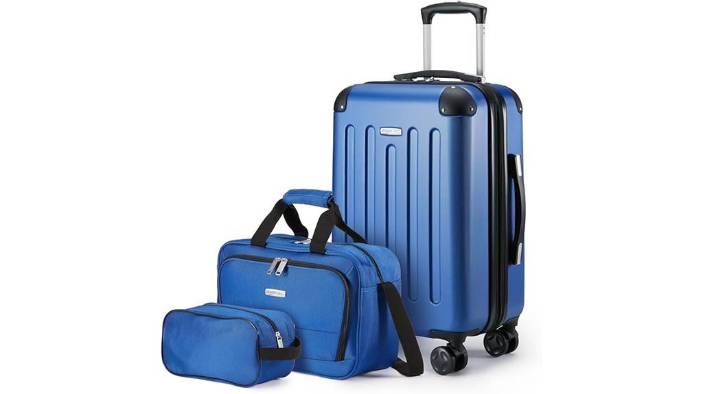 navy blue luggage set