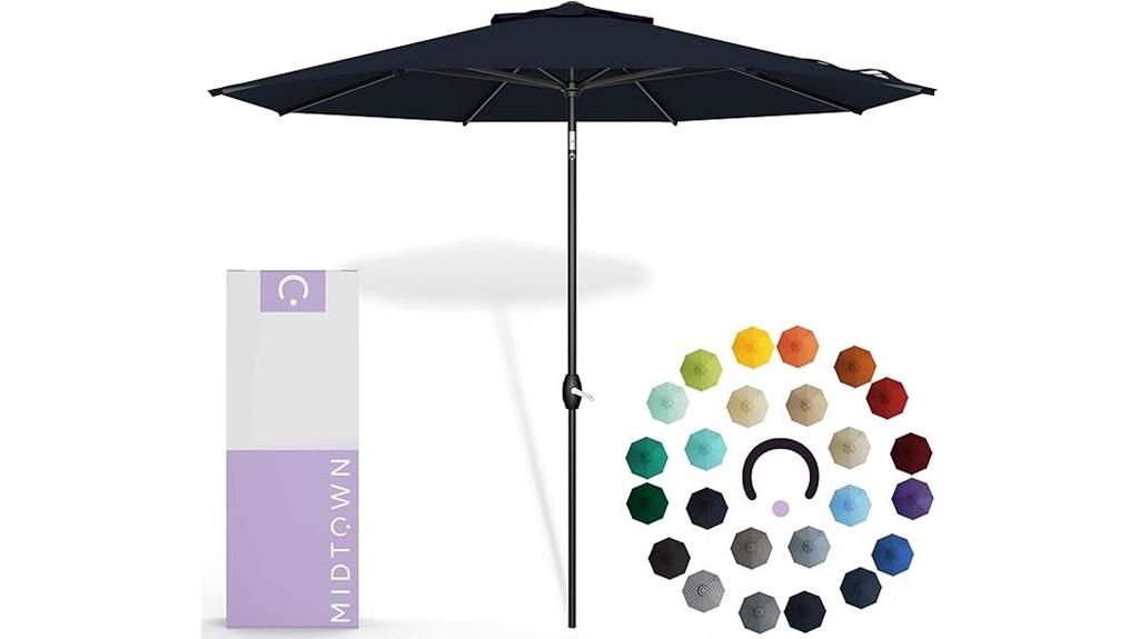 nine foot outdoor umbrella