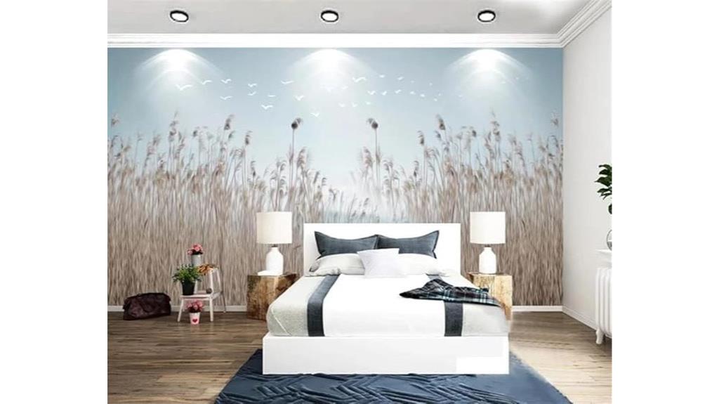 nordic minimalist floral murals