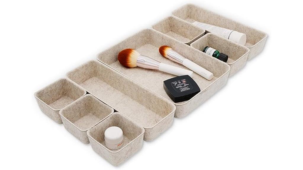 oatmeal desk drawer organizer