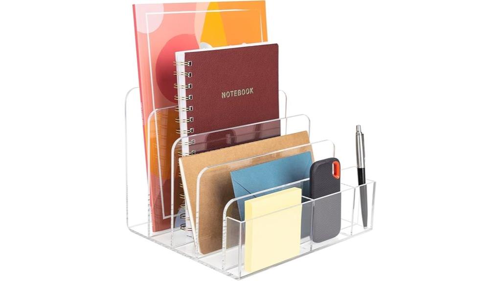 office acrylic file organizer