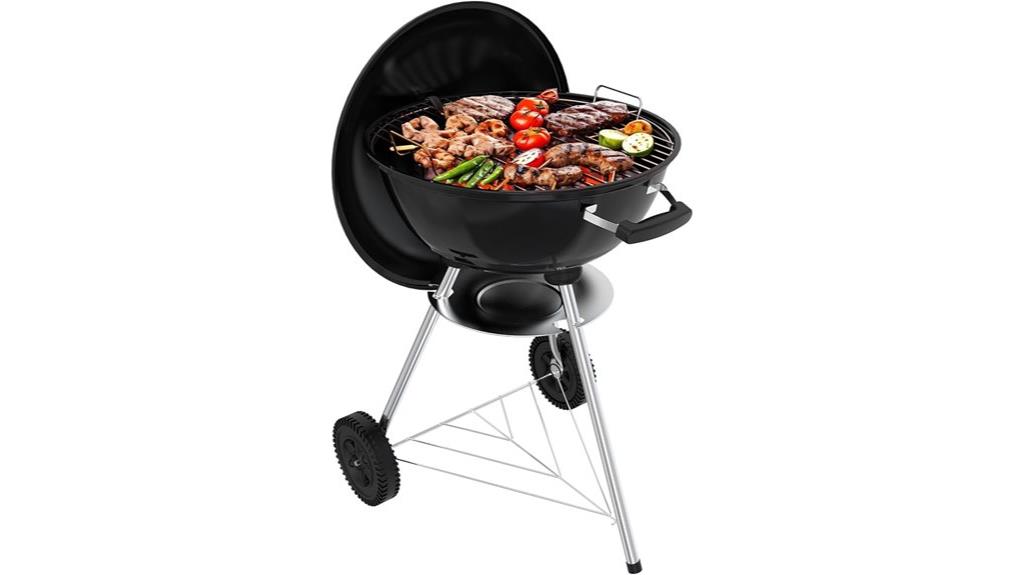 outdoor charcoal barbecue grill