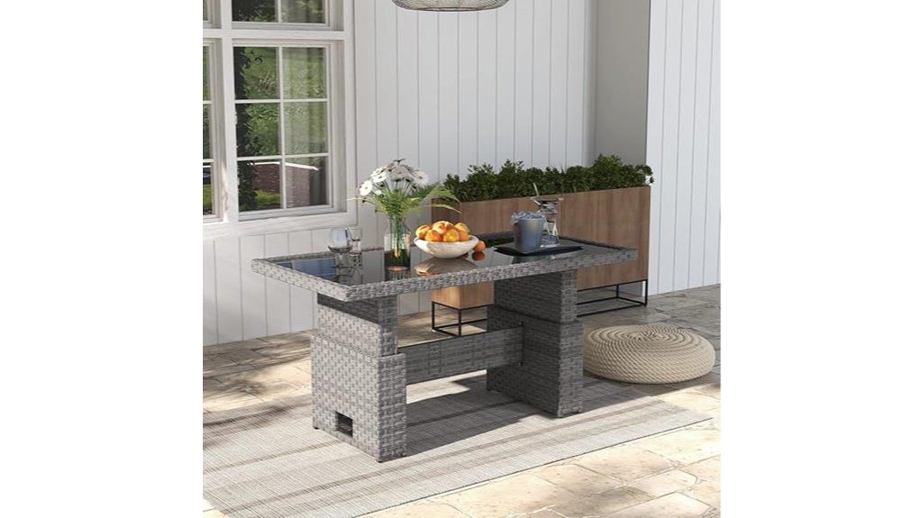 outdoor patio dining table