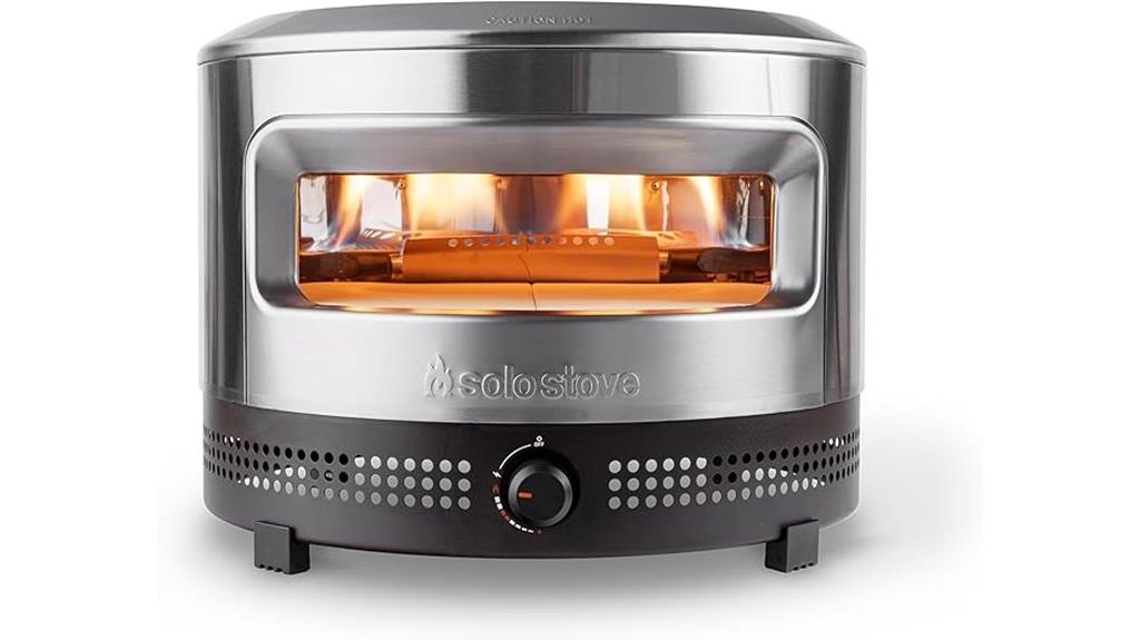 outdoor pizza oven setup