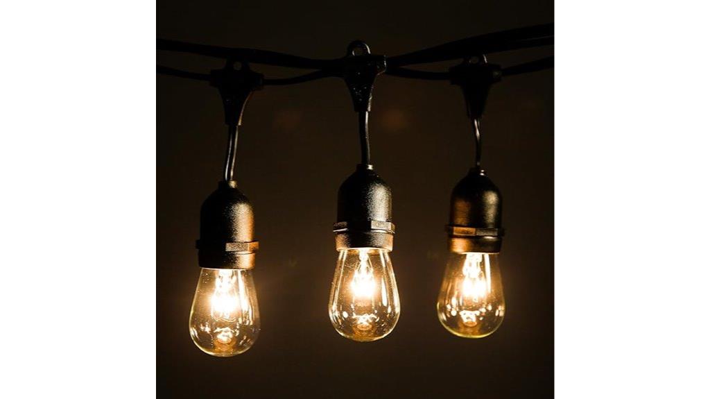 outdoor string lights set