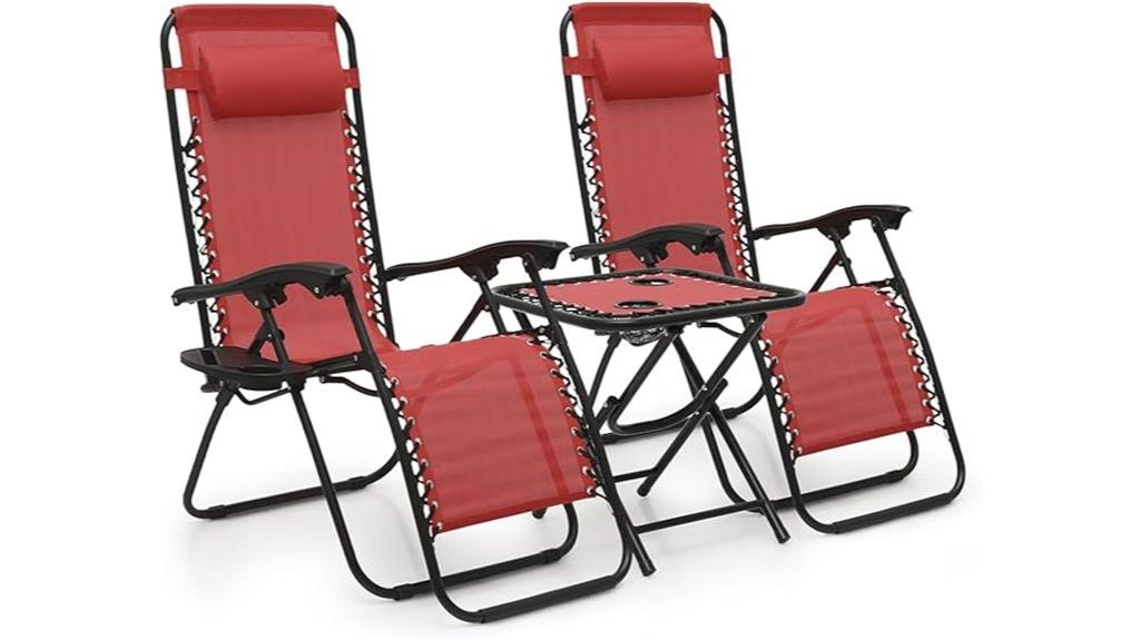 outdoor zero gravity chairs