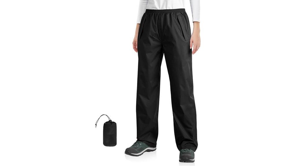 packable waterproof rain pants