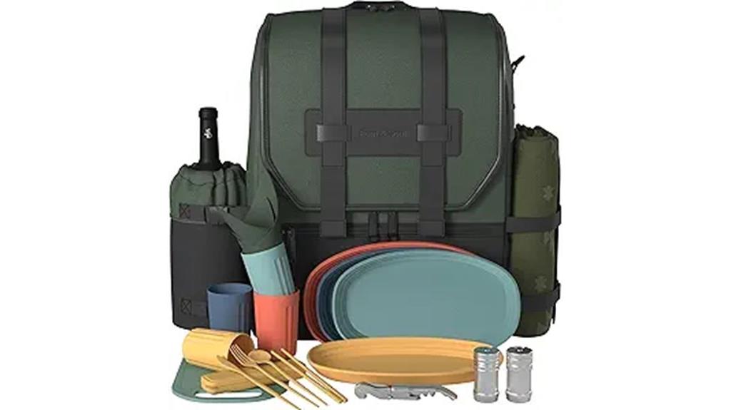 picnic backpack for four