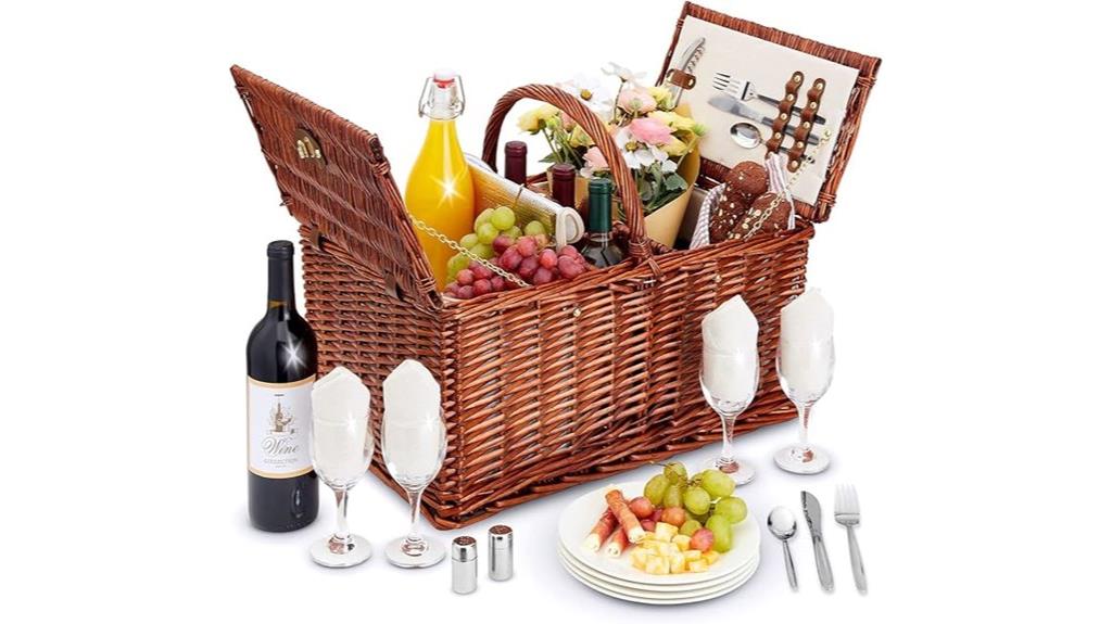 picnic basket set included