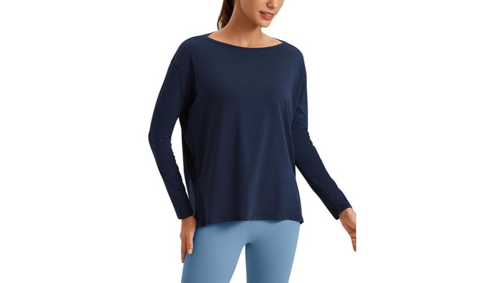 pima cotton long sleeve workout