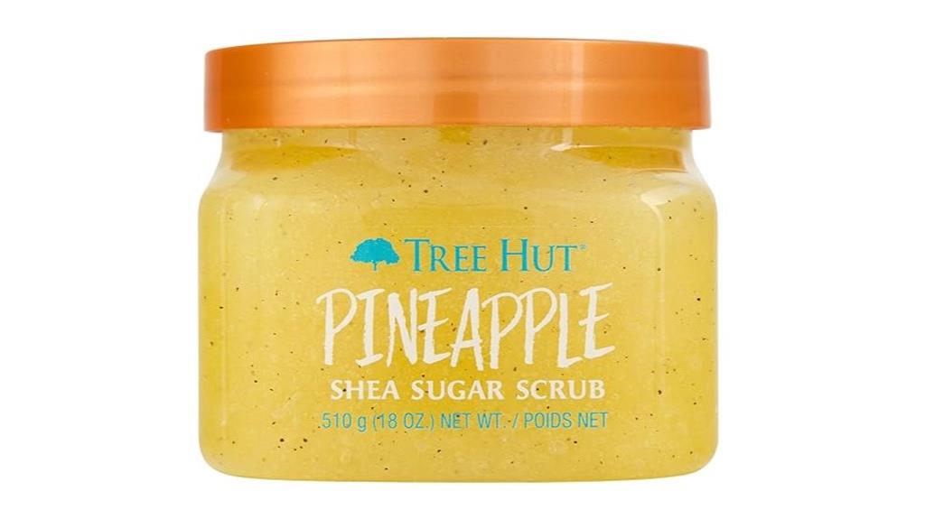 pineapple scented sugar scrub