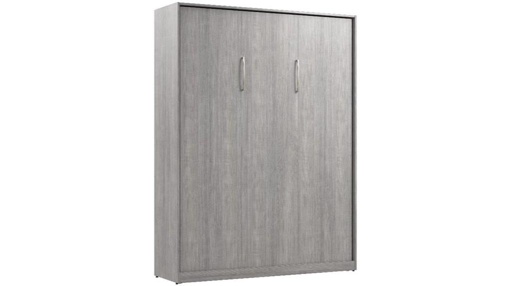 platinum gray murphy bed