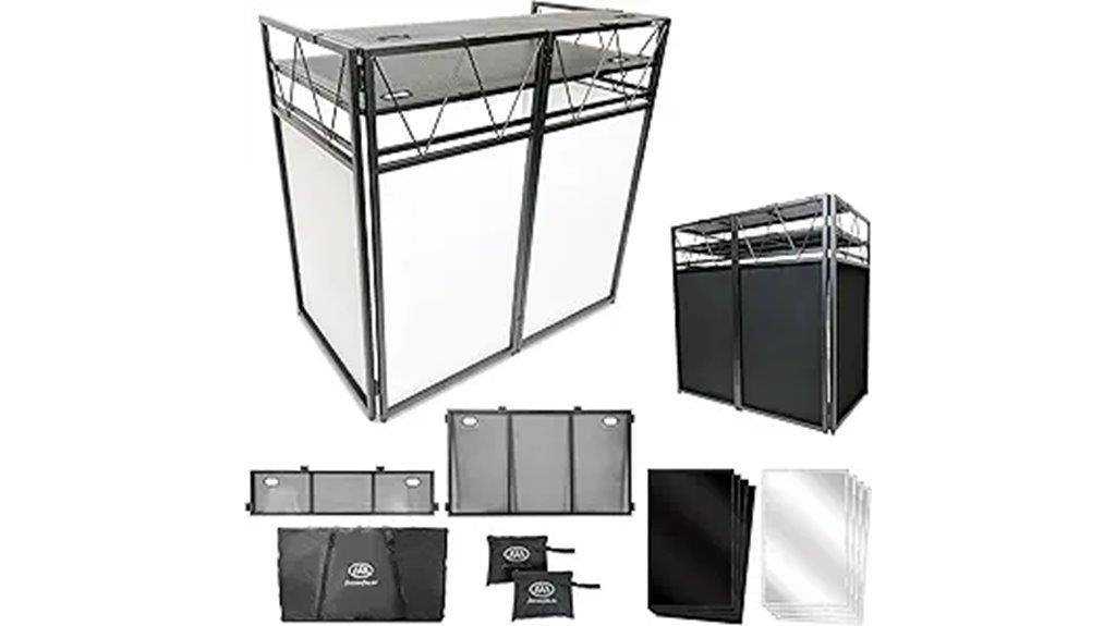 portable aluminum dj booth