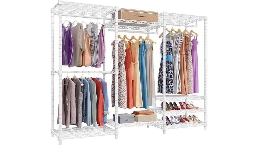 portable heavy duty clothes rack