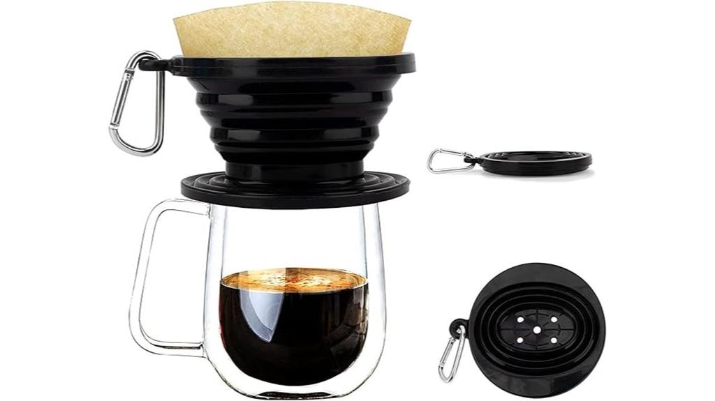 portable silicone coffee brewer