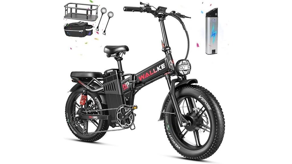 powerful foldable electric bike