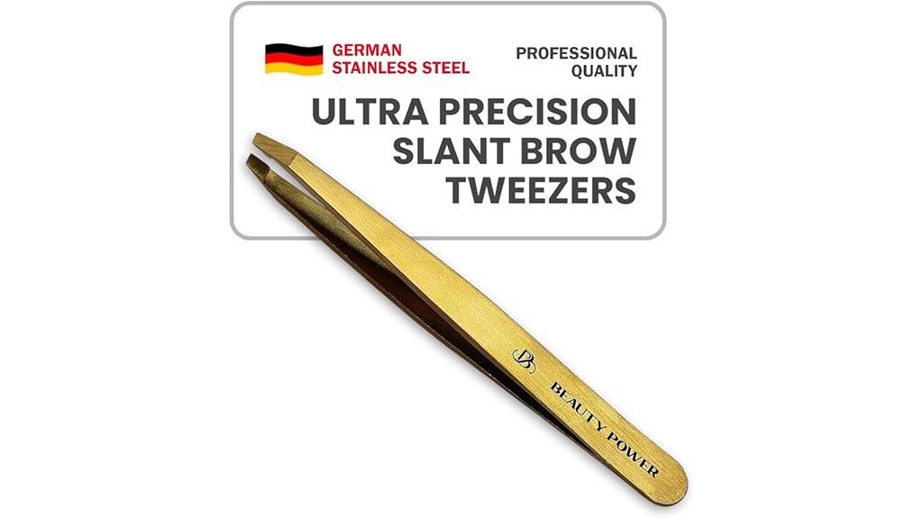 precision slant tweezers for eyebrows