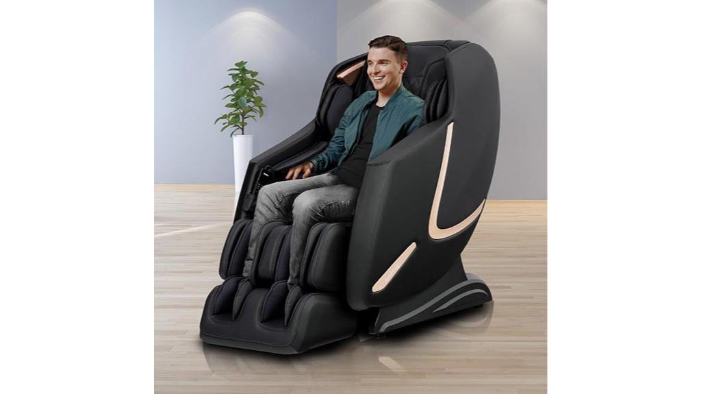 premium black massage chair