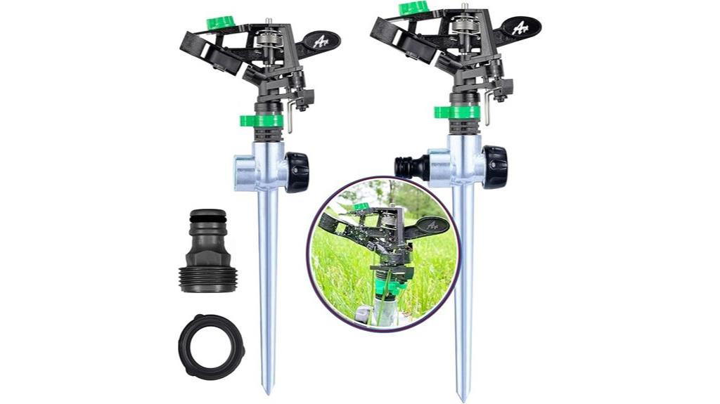 pulsating impact sprinklers set