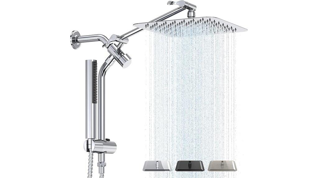 rain shower head combo
