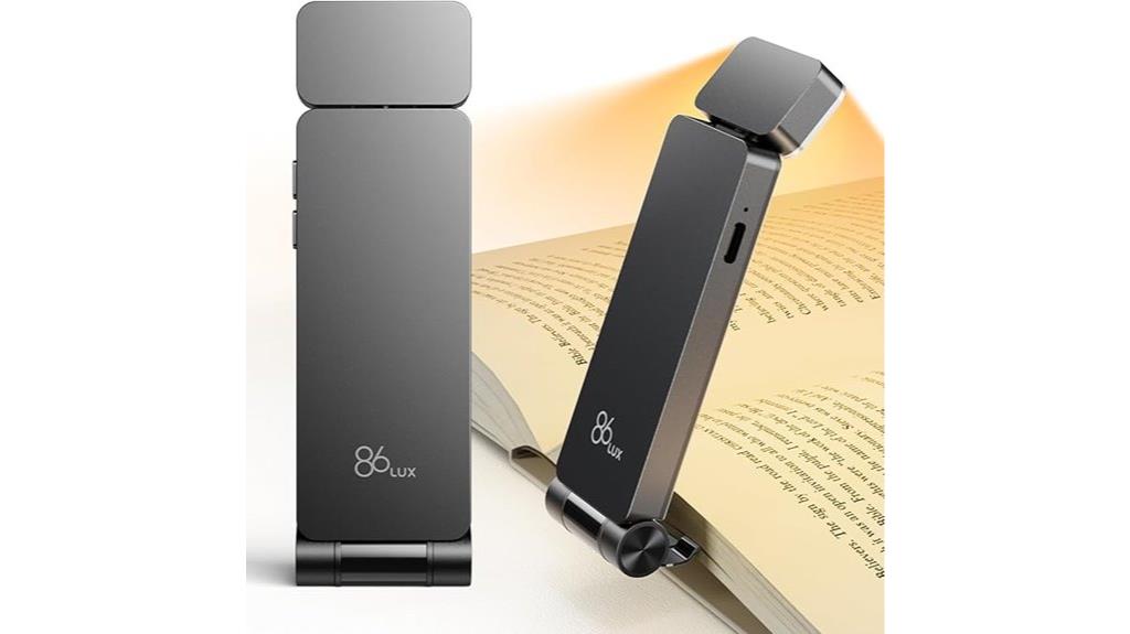 rechargeable clip on book light