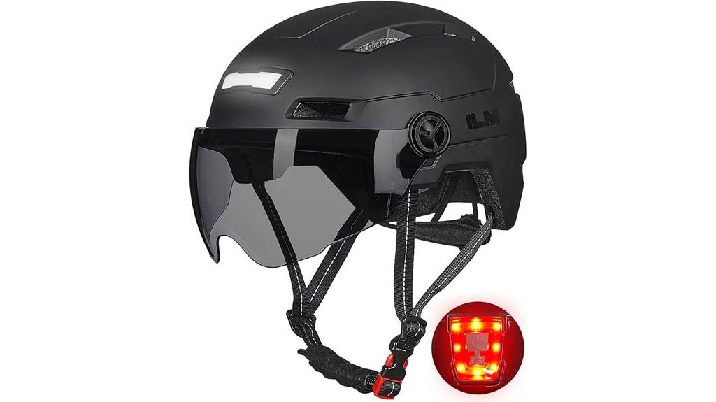 rechargeable led bike helmet