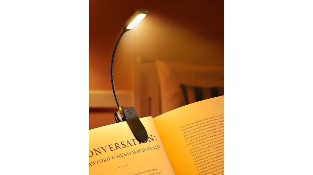 rechargeable night reading light