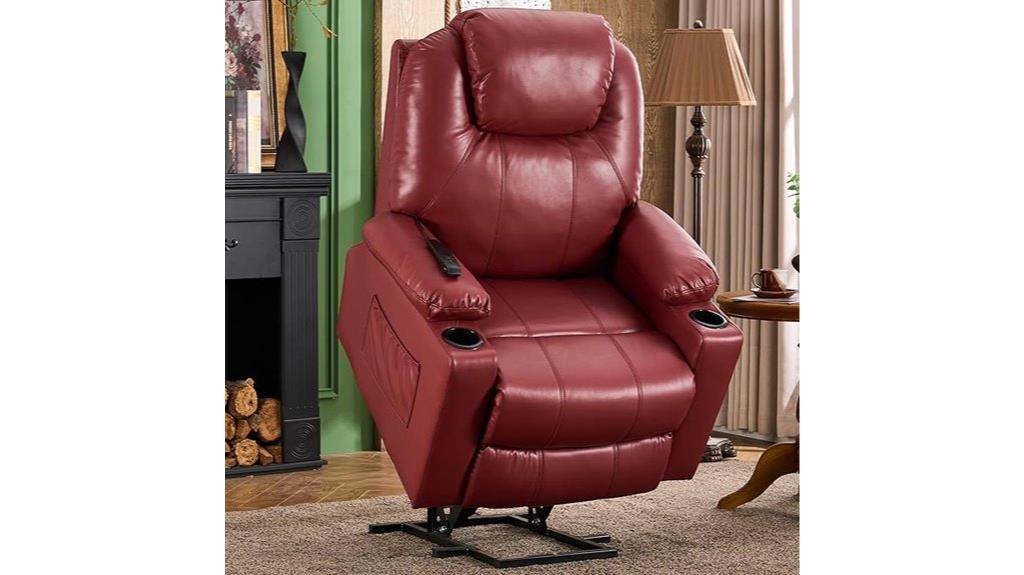 recliner with massage features