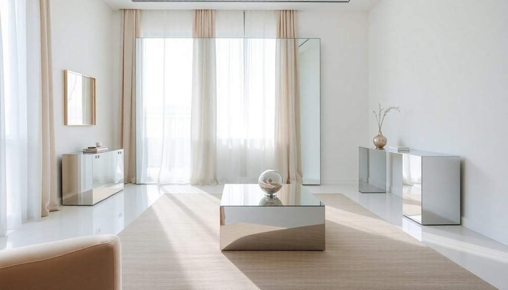 reflective decor for spaciousness