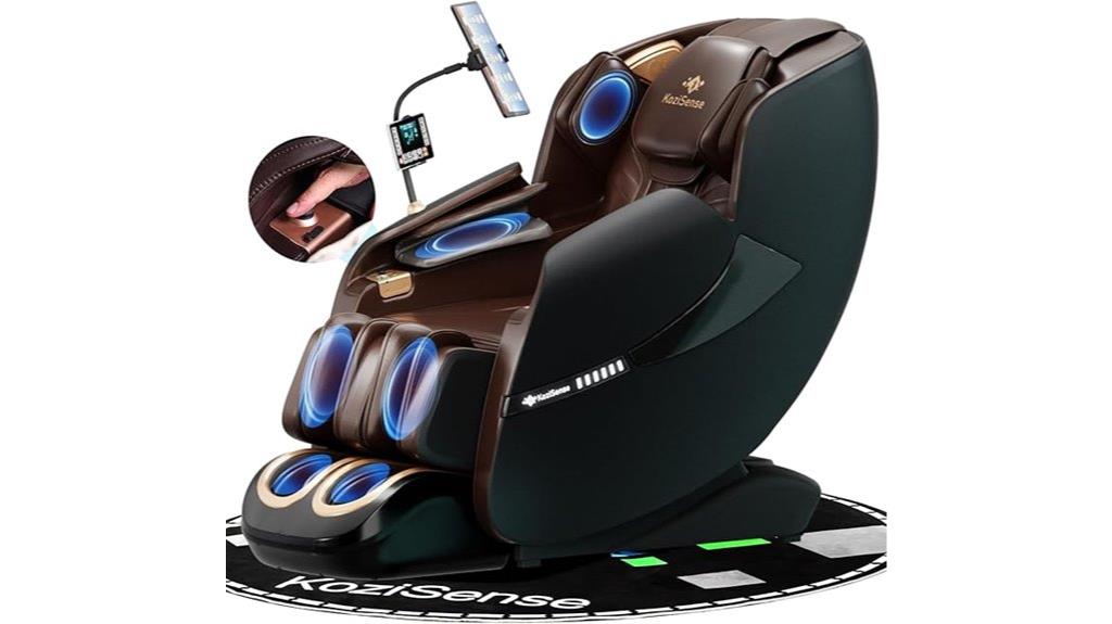 relaxing shiatsu massage chair